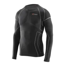 Термокофта (лонгслів) X-Tech Maglia Race 3 Munica Lunga giroc Nero XXL/XXXL Чорна Термокофта (лонгслів) X-Tech Maglia Race 3 Munica Lunga giroc Nero XXL/XXXL Чорна