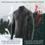 Термокофта з комірцем (лонгслів) X-Tech Maglia Race 3 Munica Lunga  lupetto Nero L/XL Чорна