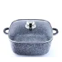Кастрюля с крышкой мраморное покрытие Benson BN 362 5.1 л 24 см Черный