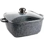 Кастрюля с крышкой мраморное покрытие Benson BN 362 5.1 л 24 см Черный