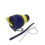 Складной силиконовый стакан с крышкой и трубочкой 350 мл Tonna Waist BLUE and YELLOW
