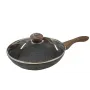 Сковорода с крышкой Benson BN-541 гранитное покрытие серое 22 см