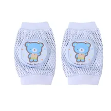 Наколенники детские для ползанья Roxy Kids P25 Мишка Голубой