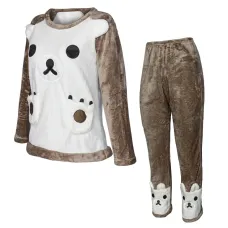 Жіноча піжама No Brand Bear XL Brown-White