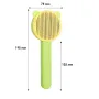Расческа для шерсти животных Taotaopets 07A3304 195 мм Зеленый + Желтый (10535-55674)