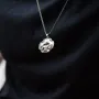 Серебряный кулон Український козак. Молитва до Пресвятої Богородиці 133207 Оникс