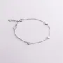 Серебряный браслет Монетки 905-01118 Оникс 17