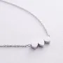 Серебряный браслет Сердечки 905-00885 Оникс 17