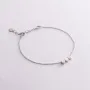 Серебряный браслет Сердечки 905-00885 Оникс 17