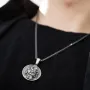 Серебряный кулон Георгий Победоносец 133220 Оникс