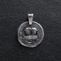 Серебряный кулон Знак зодиака Близнецы 133221близнюки Оникс