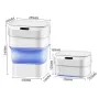 Розкладне відро для сміття RIAS ZSW-L11 з сенсорною кришкою 8L White (3_01529)