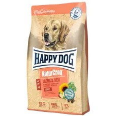 Сухой корм для взрослых собак всех пород Happy Dog Naturcroq Lachs & Reis с лососем и рисом 4 кг