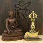 Картіка (тиб. Дрігуг) HandiCraft Бронза 13.8 см ПІдставка - дуб (26681)
