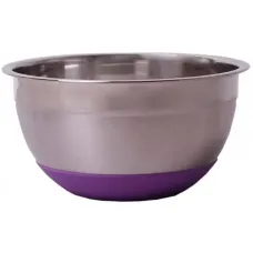 Миска з нержавіючої сталі d-18 х 9 см з антиковзним дном Kamille 4346 Миска з нержавіючої сталі d-18 х 9 см з антиковзним дном Kamille 4346