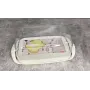 Масленка пластиковая Алеана 17,1*9*6,6 см прозрачный/белая роза 167009