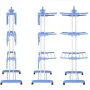 Сушарка органайзер для речей Spray Painting Clothes Hanger до 40 кг 364 CR