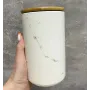 Банка керамічна Limited Edition Marble 900 мл біла 202С-007-А2