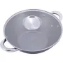 Казан чавунний з антипригарним мармуровим покриттям Kamille Wok KM-4815