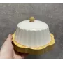 Тарелка бамбуковая с фарфоровой крышкой для пироженных, сыра, масла Bona Di 289-392