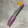 Щипці силіконові кухонні A-Plus 1959 з каркасом з нержавіючої сталі 25,5см рожеві