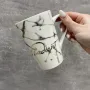 Чашка с крышкой керамическая с ложкой 