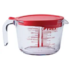 Мерный стакан с крышкой 1 л Pyrex Classic 264P000/7046 Мерный стакан с крышкой 1 л Pyrex Classic 264P000/7046