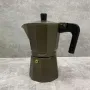Гейзерна кавоварка алюмінієва 300 мл Maestro MR-1666-6 Brown