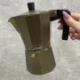 Гейзерна кавоварка алюмінієва 300 мл Maestro MR-1666-6 Brown