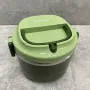 Ланч бокс пластиковий корпус внутрішня ємність сталь нержавіюча Kamille зелений KM-2135