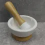 Ступка фарфорова з товкачем 9*9*5,5 см Bona Di 375-382