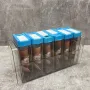 Набір для спецій 6 шт прозорий/блакитний A-Plus 1713