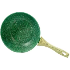 Сковородка-вок с антипригарным покрытием Fissman EcoStone Malachite 28 см (DP60798) Сковородка-вок с антипригарным покрытием Fissman EcoStone Malachite 28 см (DP60798)