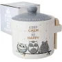 Банка-медовница  керамическаяS&T Be Happy Совушки 420 мл Белый (DP63084)