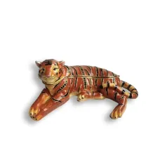 Скринька-Статуетка Lefard Royal Tiger 11.5х6.5х5 см Оранжевий (AL186458)