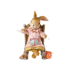 Статуетка Lefard Lapin Великодній трон 10.5 см Жовтий (AL186513)