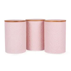 Банки Ornament Pink 3шт 500 мл AL186530 Lefard Банки Ornament Pink 3шт 500 мл AL186530 Lefard