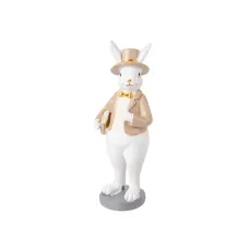Статуэтка Lefard Кролик-Зубрила в бежевом 6х6х15 см Белый (AL186547) Статуэтка Lefard Кролик-Зубрила в бежевом 6х6х15 см Белый (AL186547)
