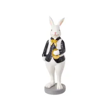 Статуэтка Lefard Пасхальный Кролик в черном 7х7х21 см Белый (AL186556) Статуэтка Lefard Пасхальный Кролик в черном 7х7х21 см Белый (AL186556)
