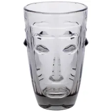 Склянки Wigo 6 штук 330ml із сірого напівпрозорого скла BonaDi DP218243 Склянки Wigo 6 штук 330ml із сірого напівпрозорого скла BonaDi DP218243