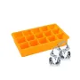 Силиконовая форма для льда CUMENSS AI-807 Cube 15 190 мм Оранжевый (5663-18915)