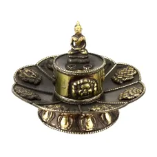 Подставка для благовоний Символы счастья HandiCraft Медь Чеканка 10 х 7.5 см (22294)