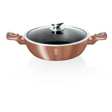 Сотейник із кришкою Berlinger Haus Rosegold Metallic Line 28 см BH-1519N Сотейник із кришкою Berlinger Haus Rosegold Metallic Line 28 см BH-1519N