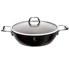 Сотейник із скляною кришкою 3.8 л 28 см Black Royal Collection Berlinger Haus BH-1741