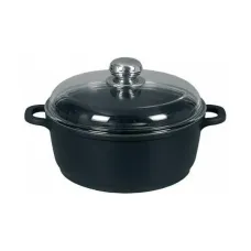 Кастрюля антипригарная с крышкой 5,5 л Maestro MR-4628C