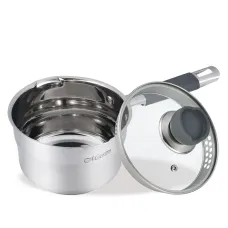 Ківш з кришкою Maestro 1,7 л Сріблястий MR-3507-16S Ківш з кришкою Maestro 1,7 л Сріблястий MR-3507-16S