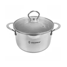 Каструля з кришкою Besser Largo 2,6 л Сріблястий MH-10270 Каструля з кришкою Besser Largo 2,6 л Сріблястий MH-10270