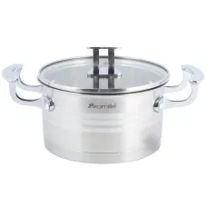 Кастрюля с крышкой из нержавеющей стали Kamille KM-5854 Кастрюля с крышкой из нержавеющей стали Kamille KM-5854