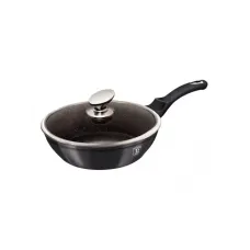 Сковорода глибока Berlinger Haus Металева Line Carbon Pro Edition із термостійкою скляною кришкою 24 см Чорний BH-6895 Сковорода глибока Berlinger Haus Металева Line Carbon Pro Edition із термостійкою скляною кришкою 24 см Чорний BH-6895