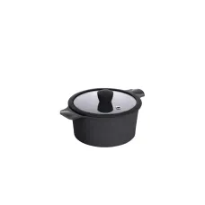 Кастрюля Ringel Zitrone Black 20x10.5 см 3 л з кришкою RG-2108-20 BL-R